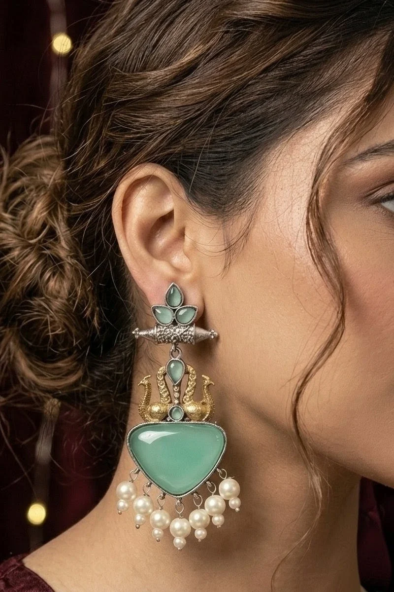 Mayura Mint Drop Earrings