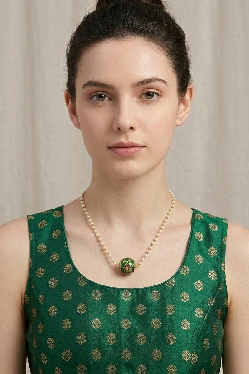 Zoya Meenakari Pearl Necklace