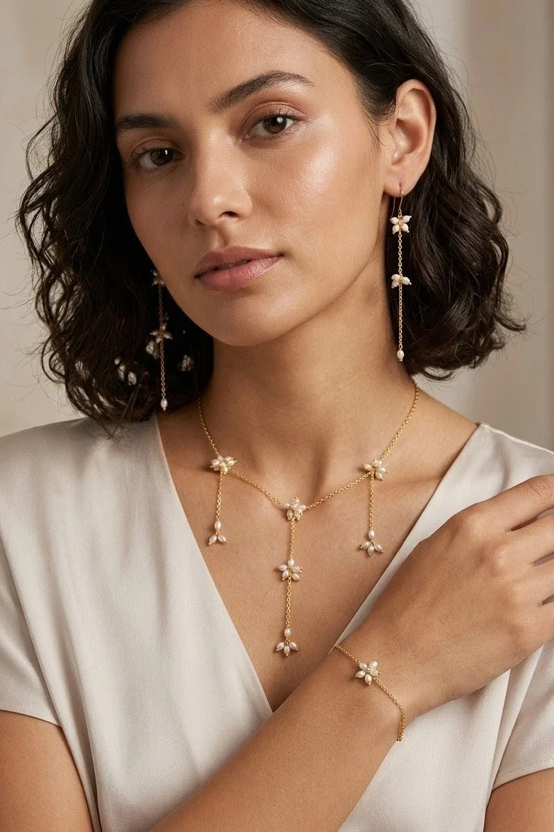 Florette Pearl Drape Set