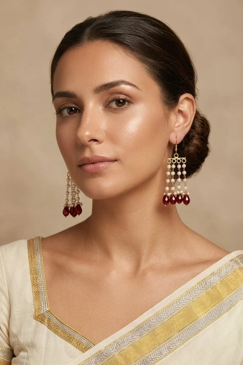 Ruby Mohini Earrings