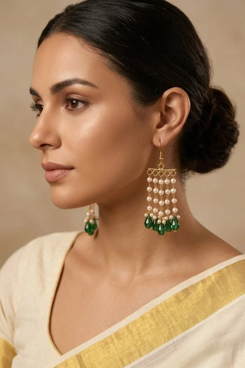 Emerald Mohini Earrings