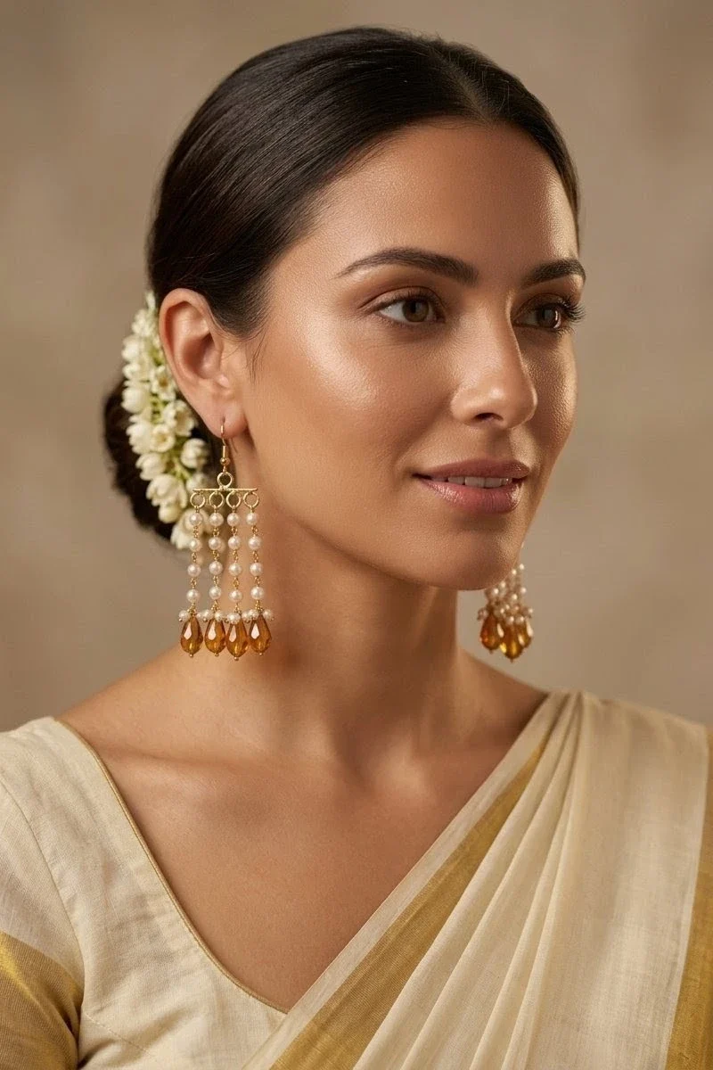 Yellow Mohini Earrings