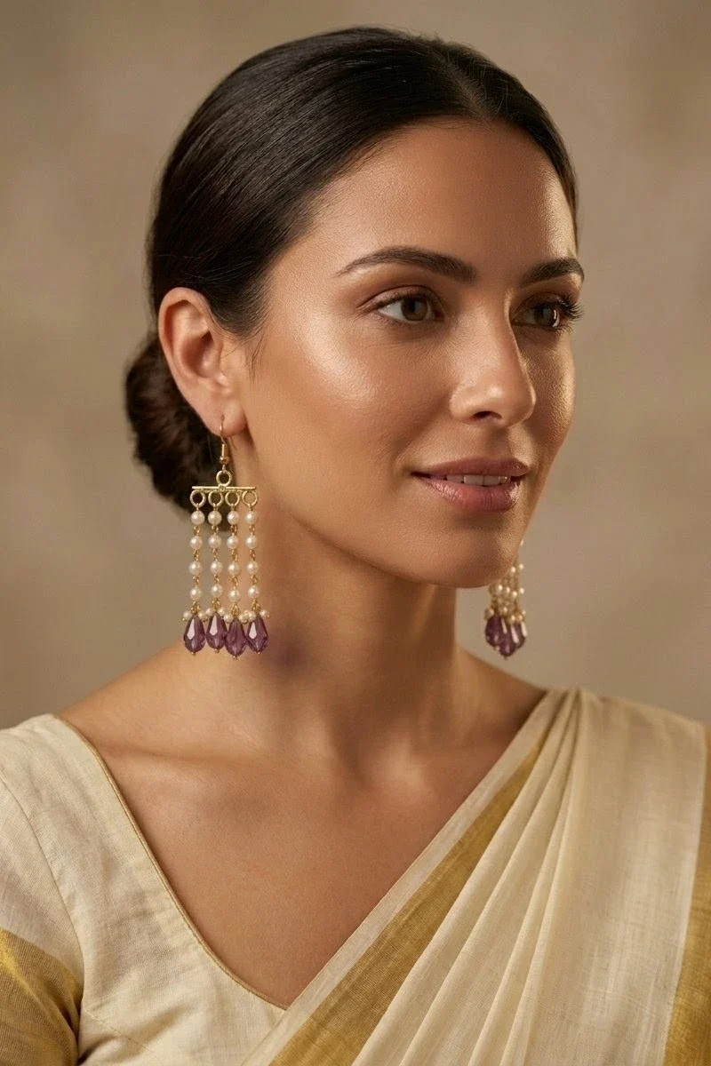 Amethyst Mohini Earrings